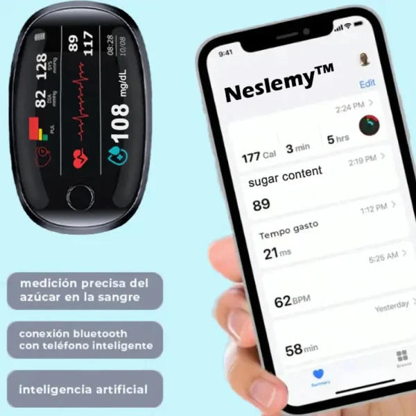 🏆【Al Glucose Guardian】Neslemy™ Non-Invasive Blood Glucose Meter[99.9% Accuracy]