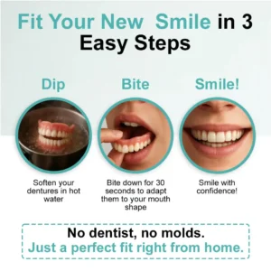 🦷NESLEMY™🦷 Natural Fit Full Denture Set（✅ Clinically backed comfort-fit dentures — Trusted for all-day comfort.）