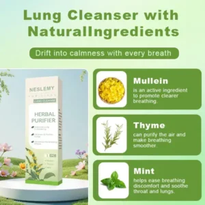Zero Nicotine Puff Pen – NESLEMY® Lung Purify Mist- Quit Smoking Naturally