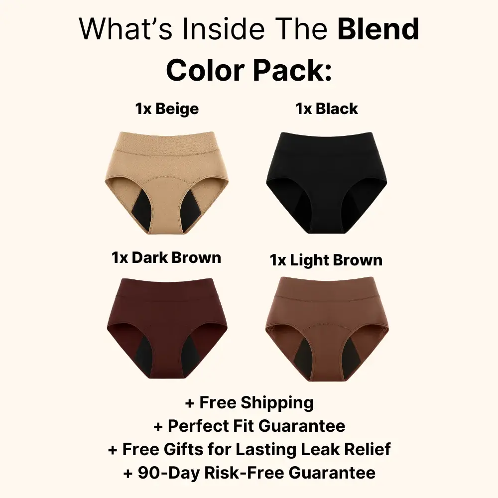 🎁 Thanksgiving Sale 70% OFF|NESLEMY™ 100% Leak-Proof Underwear 4-pack