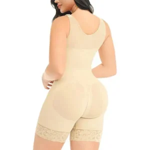 ⏰Limited-Time Offer✨ NESLEMY Women Tummy Control Full Shapewear Butt Lifter with Zipper Crotch