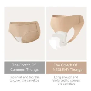 NESLEMY Camel Toe Cover Thongs for Women
