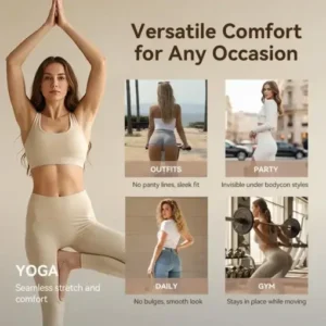 NESLEMY Camel Toe Cover Thongs for Women