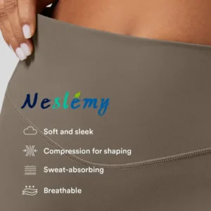Neslemy®  High Waisted Waist Shaping Pocket Shaping Training Leggings
