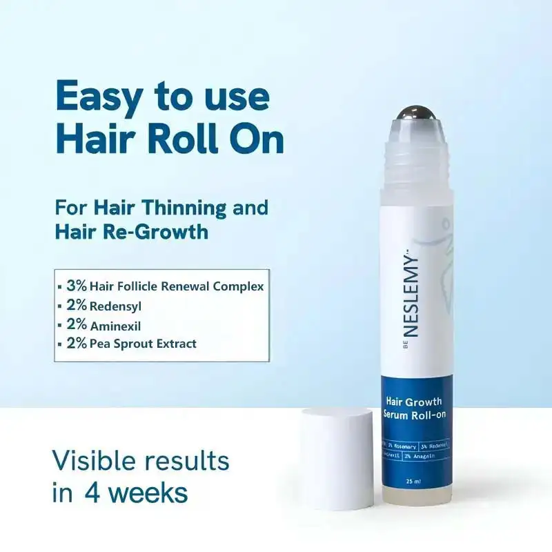 🛑 NESLEMY Advanced Hair Growth Roll‑On Serum — Feel Fuller, Thicker Hair