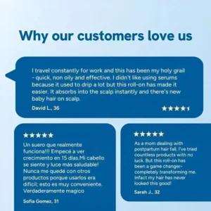 🛑 NESLEMY Advanced Hair Growth Roll‑On Serum — Feel Fuller, Thicker Hair