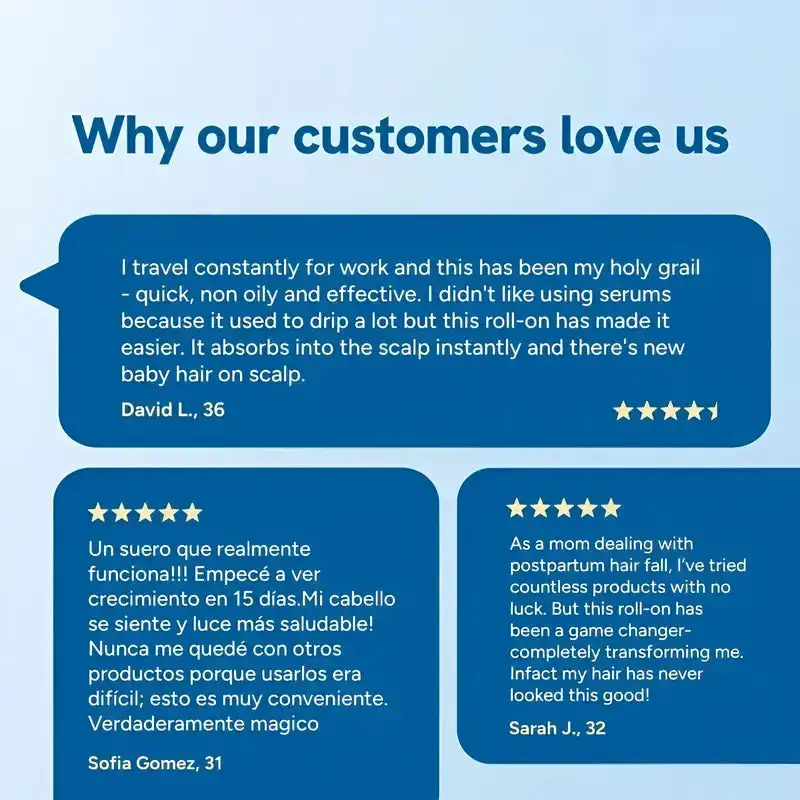 🛑 NESLEMY Advanced Hair Growth Roll‑On Serum — Feel Fuller, Thicker Hair