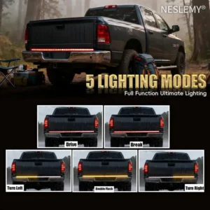🏈 Super Bowl Tailgate Game Changer: NESLEMY® 60-Inch LED Light Bar Strip for Epic Nights! 🏆