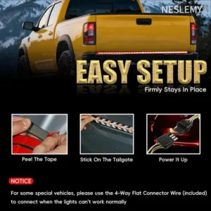 🏈 Super Bowl Tailgate Game Changer: NESLEMY® 60-Inch LED Light Bar Strip for Epic Nights! 🏆