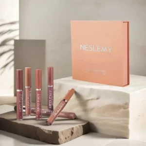 2026 NESLEMY™ Long-Lasting Matte Lip Glaze Set – 6 Colors in One Box