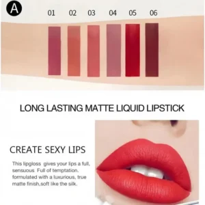 2026 NESLEMY™ Long-Lasting Matte Lip Glaze Set – 6 Colors in One Box