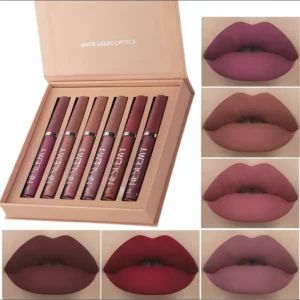 2026 NESLEMY™ Long-Lasting Matte Lip Glaze Set – 6 Colors in One Box