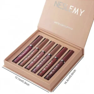 2026 NESLEMY™ Long-Lasting Matte Lip Glaze Set – 6 Colors in One Box