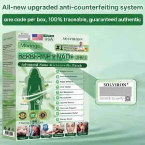 𝐏𝐡𝐲𝐬𝐢𝐜𝐢𝐚𝐧-𝐅𝐨𝐫𝐦𝐮𝐥𝐚𝐭𝐞𝐝 | 𝐒𝐨𝐥𝐯𝐢𝐫𝐨𝐧® 𝐌𝐨𝐫𝐢𝐧𝐠𝐚 𝐁𝐞𝐫𝐛𝐞𝐫𝐢𝐧𝐞 × 𝐍𝐀𝐃+ 𝟏𝟎-𝐢𝐧-𝟏 𝐀𝐝𝐯𝐚𝐧𝐜𝐞𝐝 𝐍𝐚𝐧𝐨 𝐌𝐢𝐜𝐫𝐨𝐧𝐞𝐞𝐝𝐥𝐞 𝐏𝐚𝐭𝐜𝐡