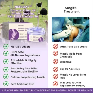 ✨Ends Tonight: Get 50% OFF Before It’s Gone!🎁 NESLEMY™ Pain Relief Gel – With Turmeric & Emu Oil for Arthritis & Joint Support