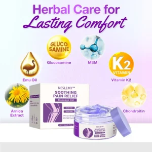 ✨Ends Tonight: Get 50% OFF Before It’s Gone!🎁 NESLEMY™ Pain Relief Gel – With Turmeric & Emu Oil for Arthritis & Joint Support