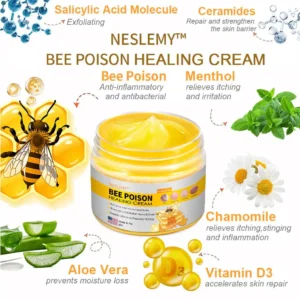 NESLEMY™ Bee Poison Skin Cream(👨⚕AAD Recommended),for Remove Warts, Acne and Scars