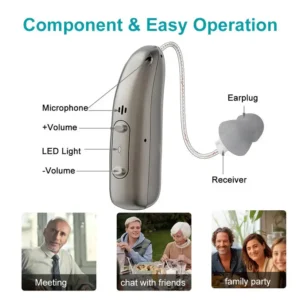 NESLEMY™ Smart AI Hearing Aids with Magnetic Charging – Self-Fitting & App Controlled