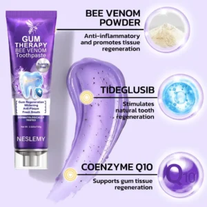 🔥Last Day 80% OFF 👨⚕️ NESLEMY® Bee Venom Dental Treatment Toothpaste