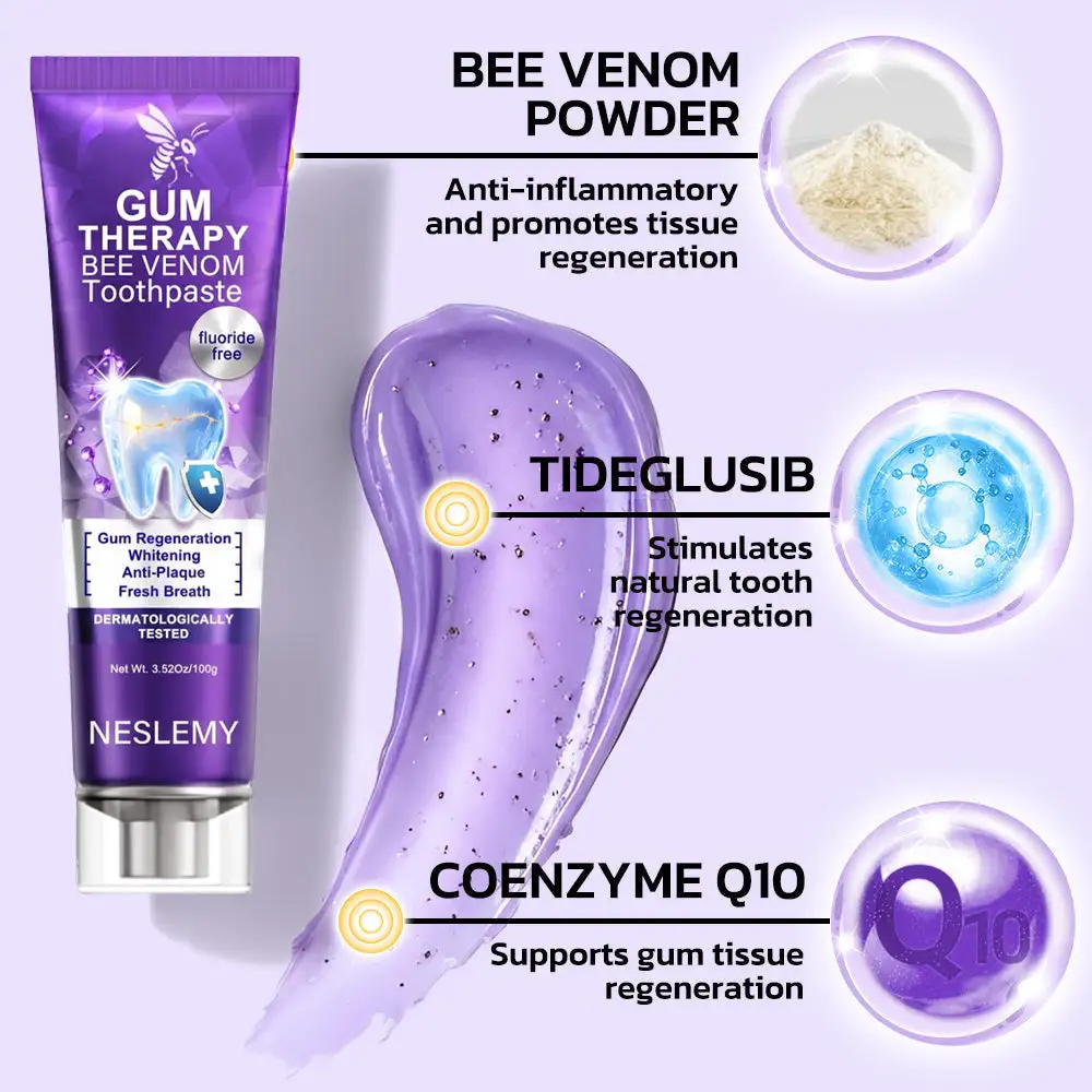🔥Last Day 80% OFF 👨⚕️ NESLEMY® Bee Venom Dental Treatment Toothpaste