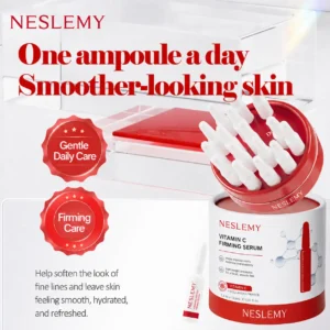 ✨ NESLEMY Vitamin C Collagen Firming Serum Ampoules – Brightening, Hydrating & Anti-Wrinkle Skin Care