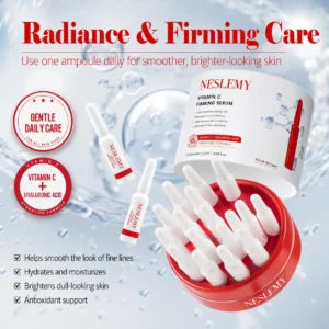 ✨ NESLEMY Vitamin C Collagen Firming Serum Ampoules – Brightening, Hydrating & Anti-Wrinkle Skin Care