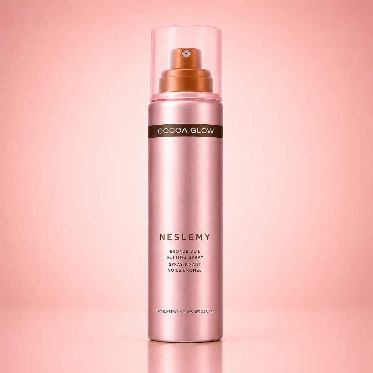 NESLEMY Bronze Veil Waterproof Setting Spray – Sun-Kissed Glow Makeup Finishing Mist