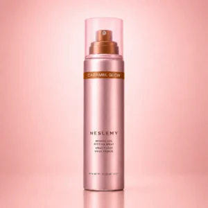 NESLEMY Bronze Veil Waterproof Setting Spray – Sun-Kissed Glow Makeup Finishing Mist