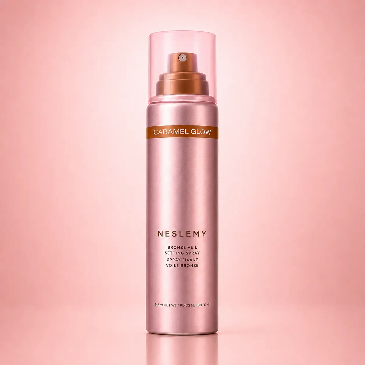 NESLEMY Bronze Veil Waterproof Setting Spray – Sun-Kissed Glow Makeup Finishing Mist
