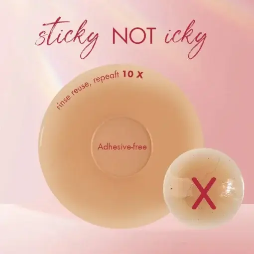 NESLEMY Seamless Sticky Nipple Covers for Women