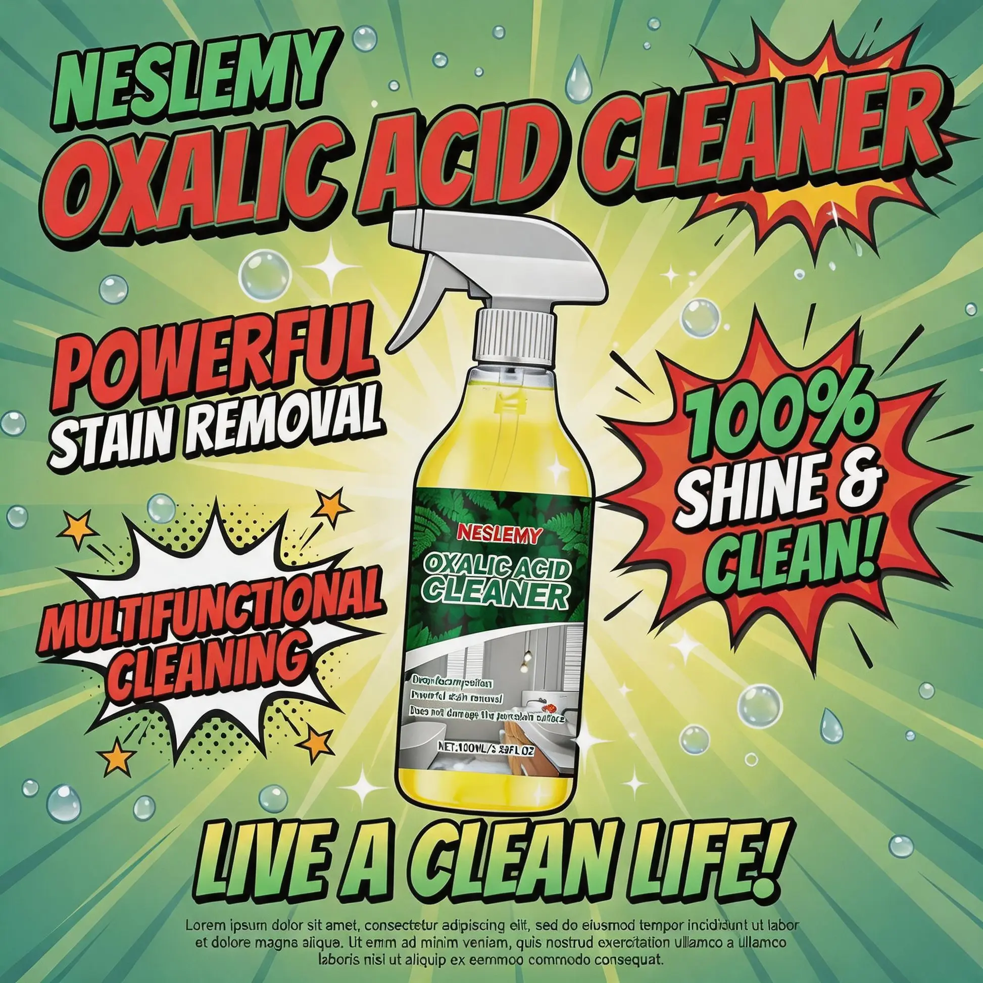 NESLEMY🔥Bathroom Cleaner for Tough Toilet & Sink Stains