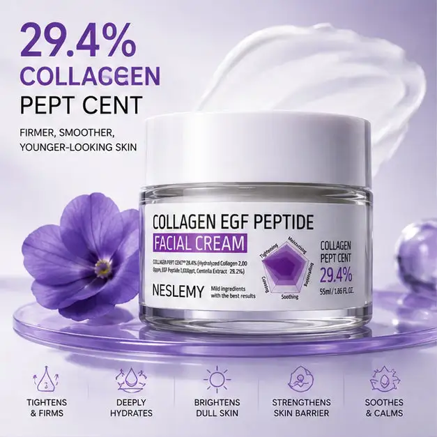✨ BUY 1 GET 1 FREE 🎁 NESLEMY Collagen EGF Peptide Cream — Restore Youthful Glow, Firmness & Deep Hydration