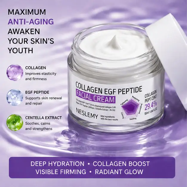 ✨ BUY 1 GET 1 FREE 🎁 NESLEMY Collagen EGF Peptide Cream — Restore Youthful Glow, Firmness & Deep Hydration