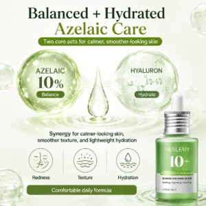 🌿 NESLEMY 10% Azelaic Acid + Hyaluron Soothing Serum ✨