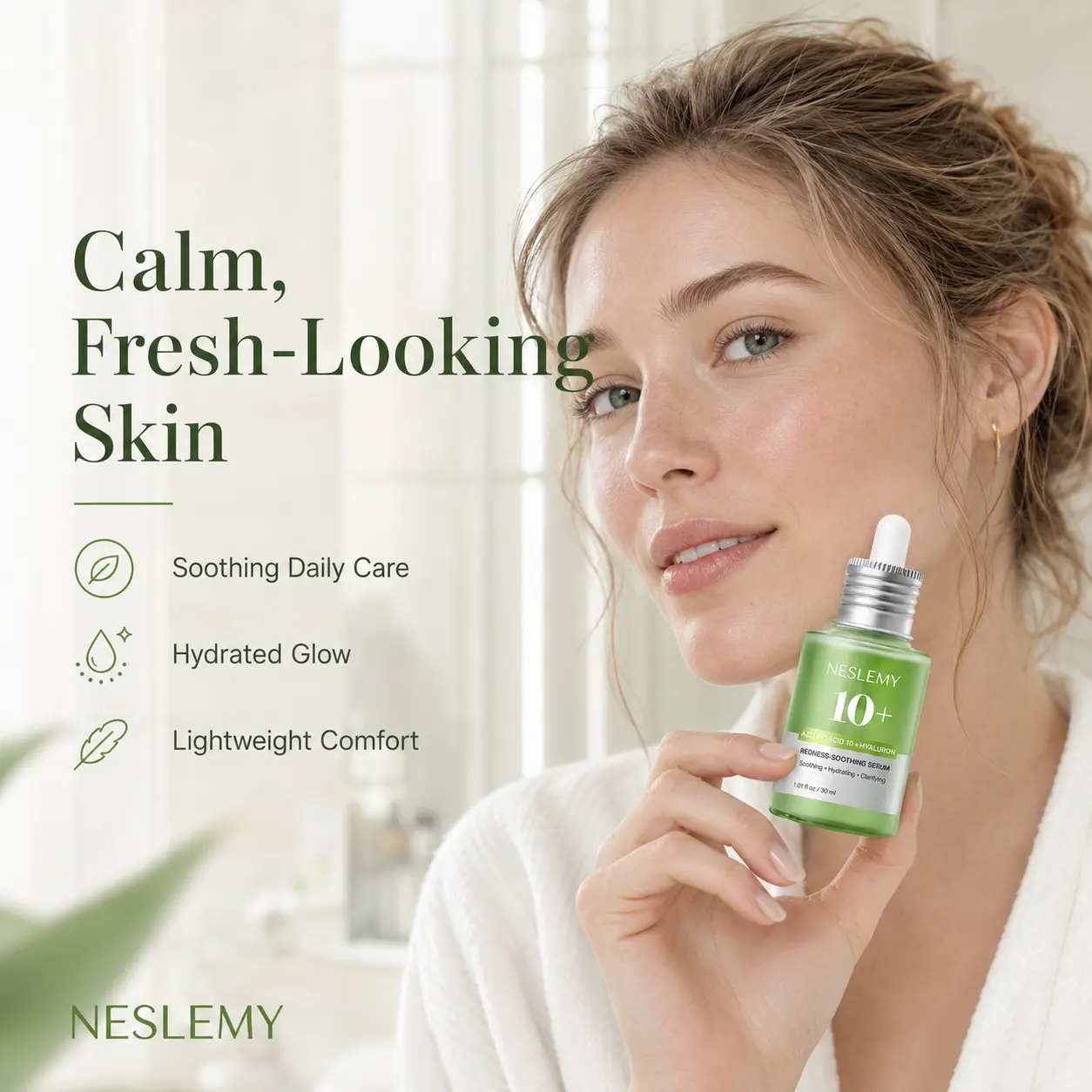 🌿 NESLEMY 10% Azelaic Acid + Hyaluron Soothing Serum ✨