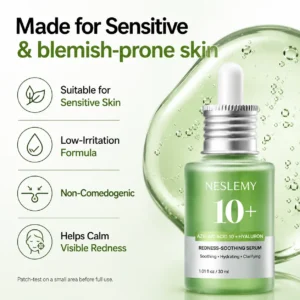 🌿 NESLEMY 10% Azelaic Acid + Hyaluron Soothing Serum ✨