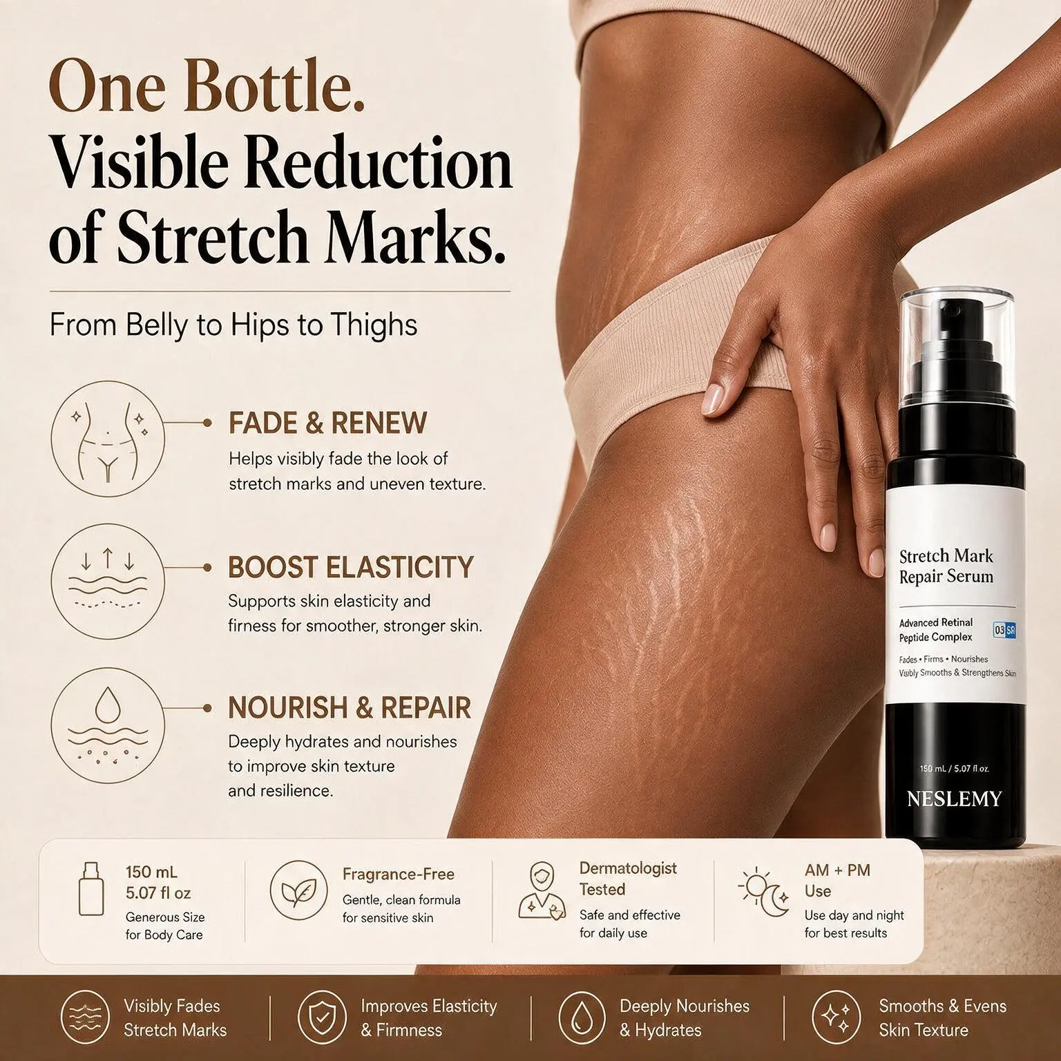 💥100K+ SOLD💕NESLEMY Advanced Retinal Stretch Mark Serum