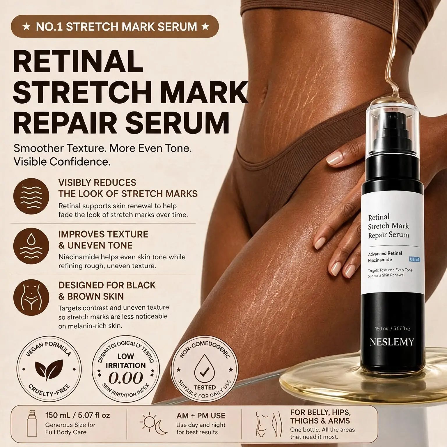 💥100K+ SOLD💕NESLEMY Advanced Retinal Stretch Mark Serum