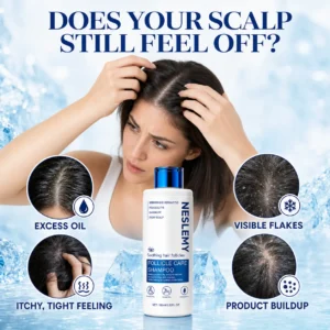 ✨BUY 1 GET 1 FREE✨ NESLEMY  Folliculitis Shampoo for Itchy, Flaky & Oily Scalp!