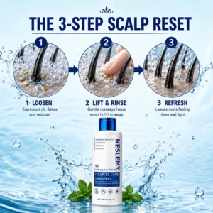 ✨BUY 1 GET 1 FREE✨ NESLEMY  Folliculitis Shampoo for Itchy, Flaky & Oily Scalp!