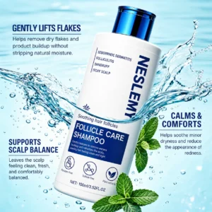 ✨BUY 1 GET 1 FREE✨ NESLEMY  Folliculitis Shampoo for Itchy, Flaky & Oily Scalp!
