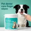 NESLEMY|Pet Dental Care Finger Wipes