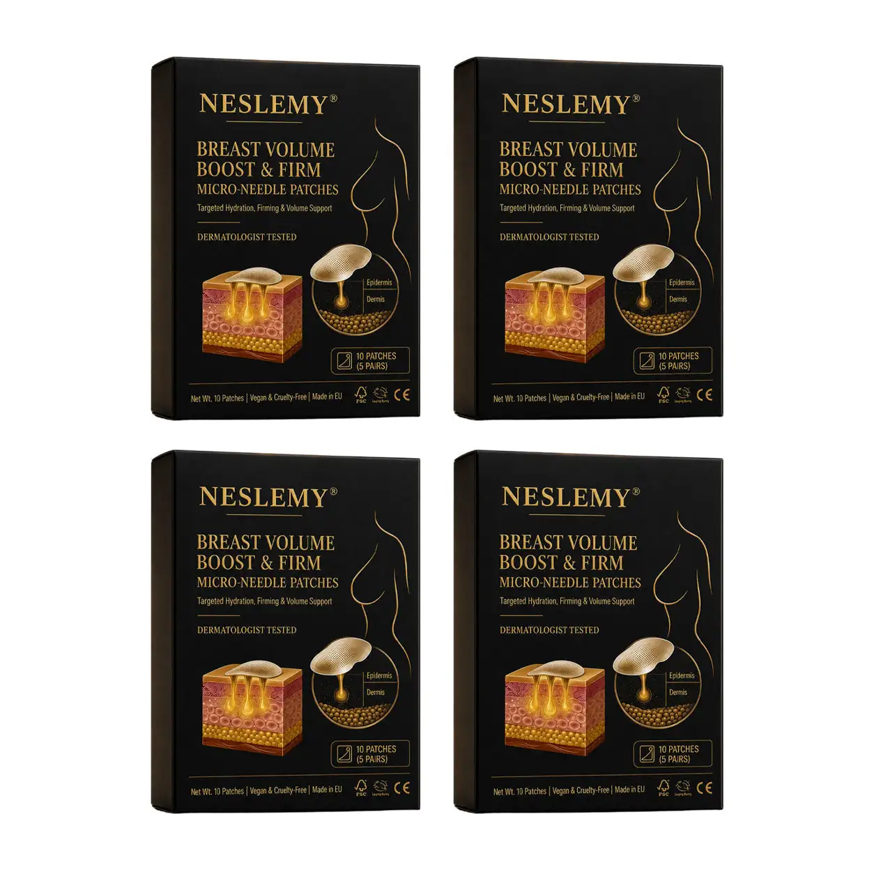 ✨ New Beauty Secret: NESLEMY® Bust & Body Micro-Tip Firming Patches 💕