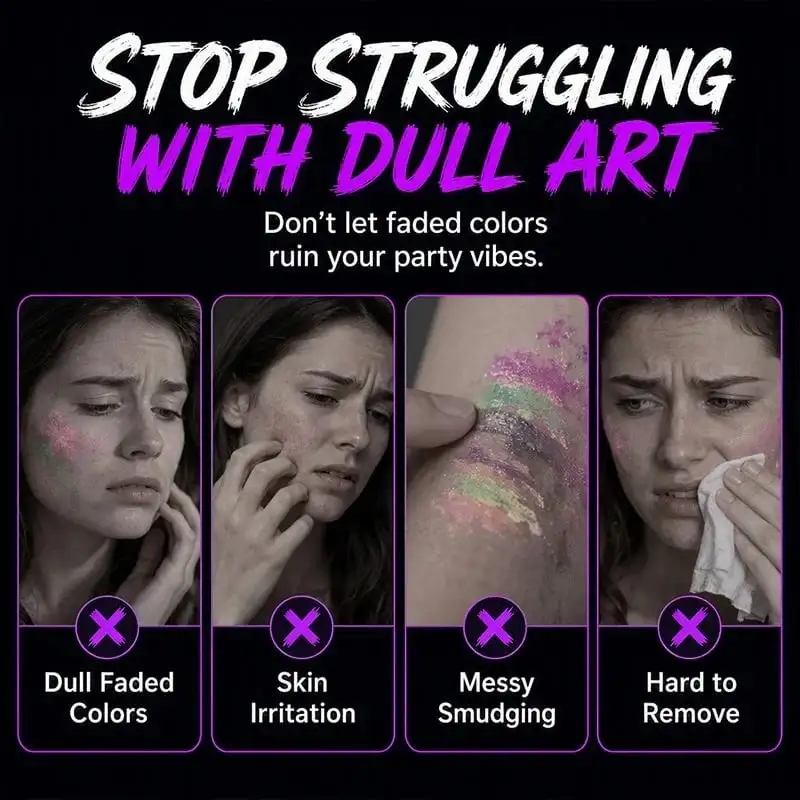 Neslemy Glow Party Tattoo Pens