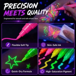Neslemy Glow Party Tattoo Pens