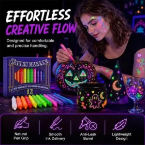 Neslemy Glow Party Tattoo Pens